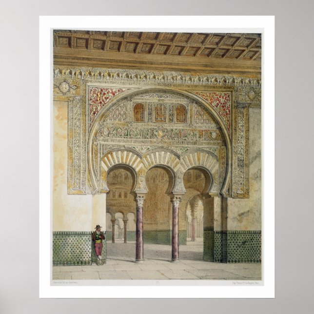 Póster A Galeria do Tribunal de Leões em Alhambra, (Frente)