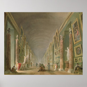 Poster A galeria grande do Louvre