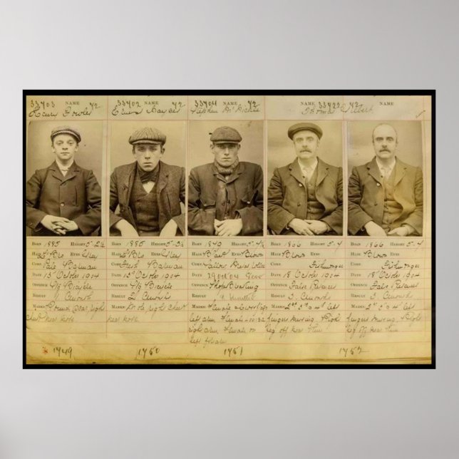 Poster A gangue chamou os Cegos de Peaky que operavam (Frente)