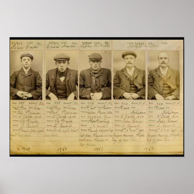 Poster A gangue chamou os Cegos de Peaky que operavam (Frente)