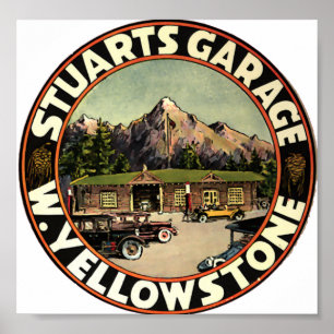 Póster A garagem Yellowstone de Stuart