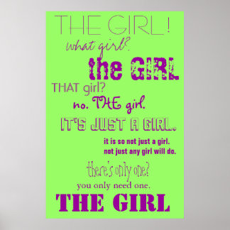 Poster A Garota