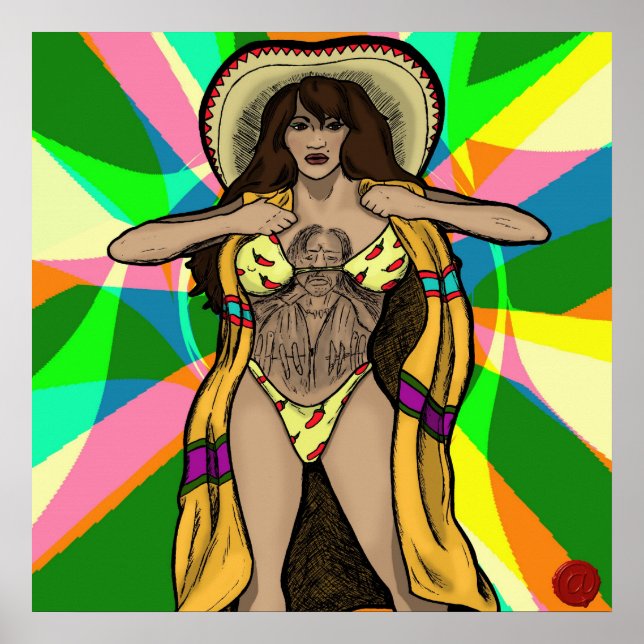 Póster A Garota com a Tatuagem Trejo (Frente)