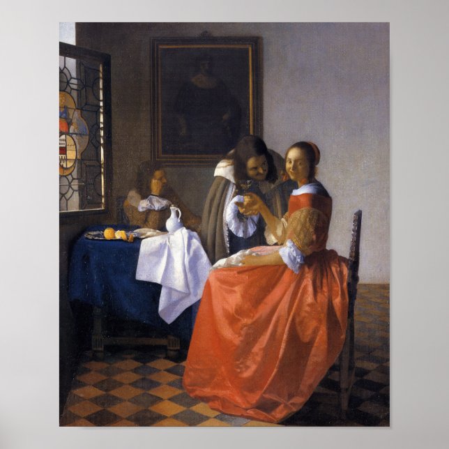 Póster A Garota com o Wineglass (Frente)