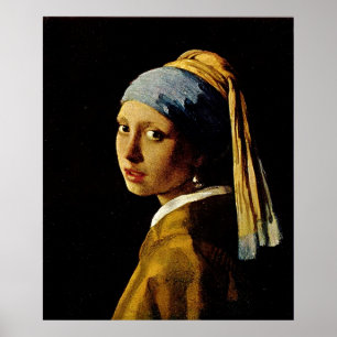Poster A garota com um turbante com o barulho das pérola