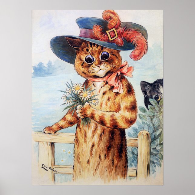 Poster A Gata Dama, Louis Wain (Frente)