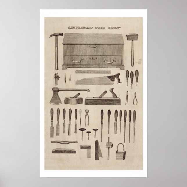 Poster A Gentleman's Tool Chest, do catálogo da Cu (Frente)