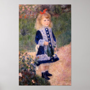 Póster A Girl With A Watering Can by Pierre Renoir