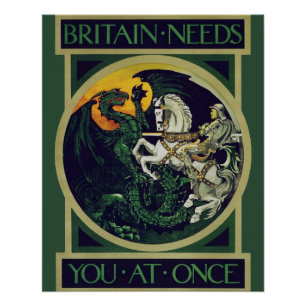 Póster A Grã-Bretanha Precisa de Você Agora – Arte Antiga