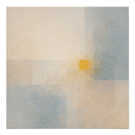 Póster A Grain of Sand Returned Soft Gold Abstract