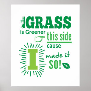 Póster A grama é mais verde deste lado Citação