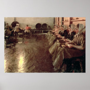 Póster A grande cervejaria, 1890