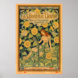 Poster A Grande Dama Art Nouveau Eugene Grasset Vintage