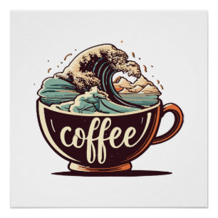 Póster A Grande Onda De Café