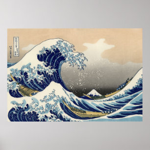 Póster A grande onda de Kanagawa