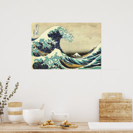 Poster A Grande Onda de Kanagawa Katsushika Hokusai