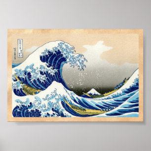 Poster A grande onda de Kanagawa Katsushika Hokusai