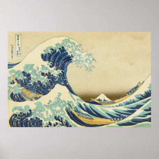 Póster A Grande Onda na Costa de Kanagawa Cartaz