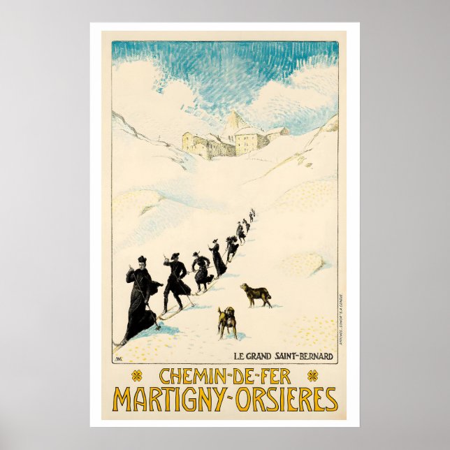 Poster A Grande Passagem de São Bernardo Chemin-de-Fer (Frente)