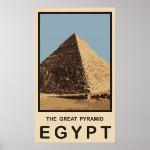Póster A grande pirâmide Egipto