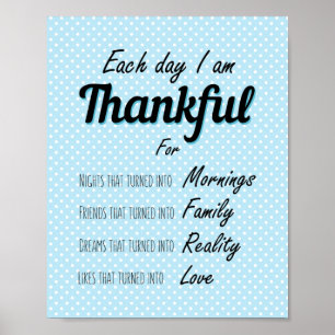 Poster A gratidão e a apreciação citam um pensamento p