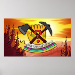 Poster A Gravidade Cai De Volta Às Quedas