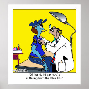 Póster A gripe azul