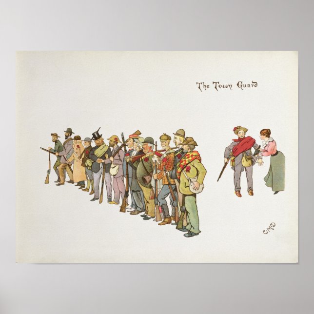 Poster A Guarda da Cidade do Leaguer de Ladysmith (Frente)