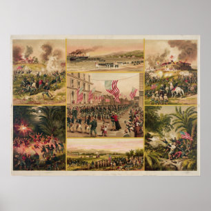 Póster A guerra americana espanhola por Hoover