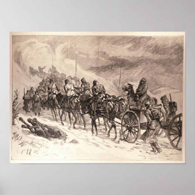 Póster A Guerra entre a Sérvia e a Bulgária (Frente)