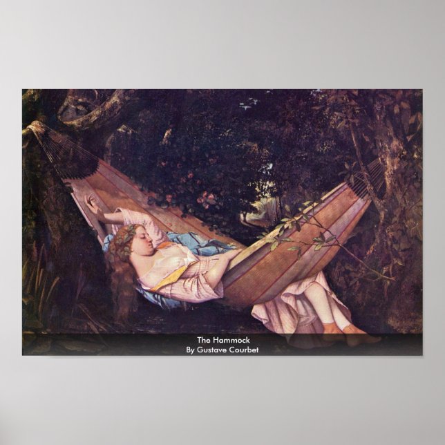 Póster A Hammock De Gustave Courbet (Frente)