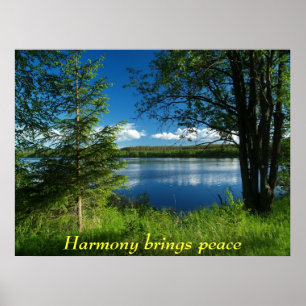 Póster A harmonia traz a paz