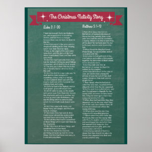 Póster A história da natividade do Natal - na escritura