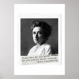 Poster A história das mulheres: Rosa Luxemburg Cote sobre