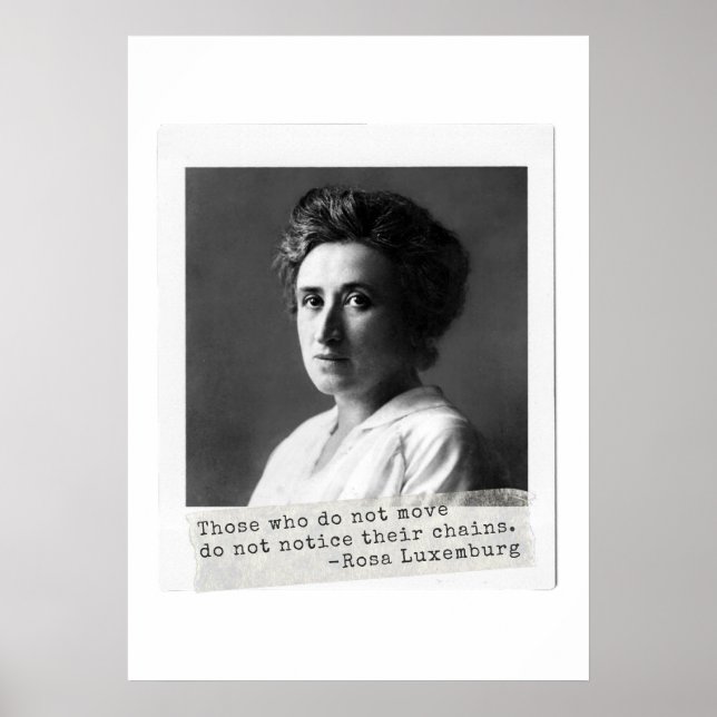 Poster A história das mulheres: Rosa Luxemburg Cote sobre (Frente)