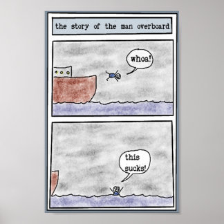 Poster a história do homem borda fora