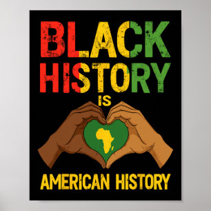 Poster A História Negra É História Americana Patriótica