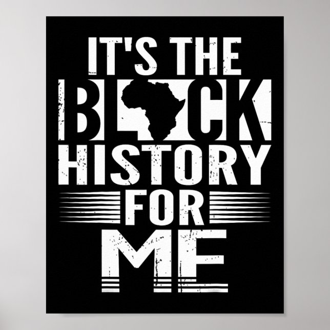 Poster A História Negra Para Mim Black American (Frente)