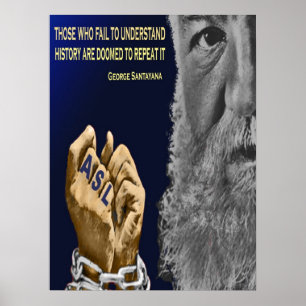 Póster A história surda repete-se.   18" x 24"