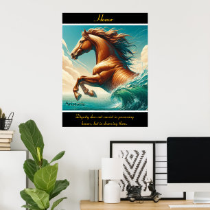 Poster A Honra Atravessa Turquesa Grace