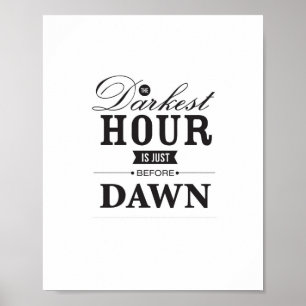Poster A hora a mais escura é imediatamente antes do