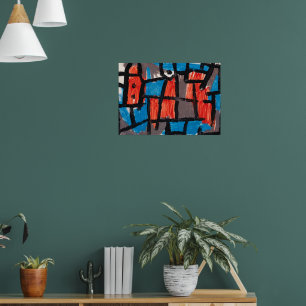Poster A Hora Antes de Uma Noite ,Azul Pintura Famosa