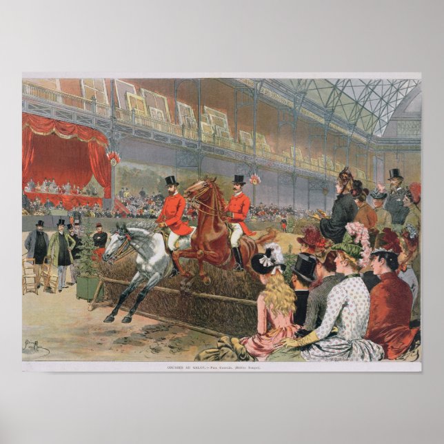 Poster A Horse Race, 1886 (Frente)