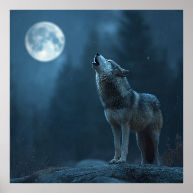Poster A Howling Wolf (Frente)