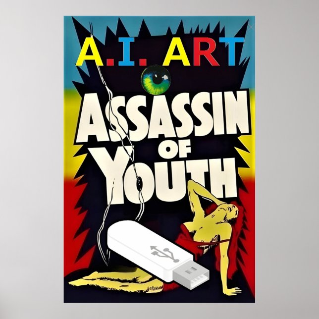 Poster A.I. Art - Assassin of Youth (Frente)
