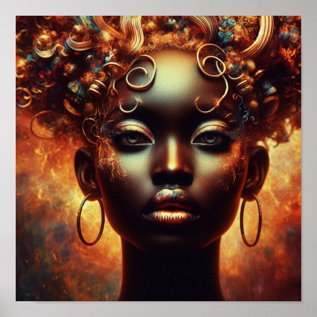 Poster A.I. Linda jovem mulher (Frente)