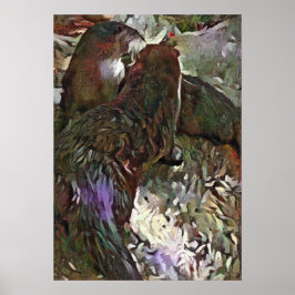 Poster A.I. Otters brincando de diversão caprichosa