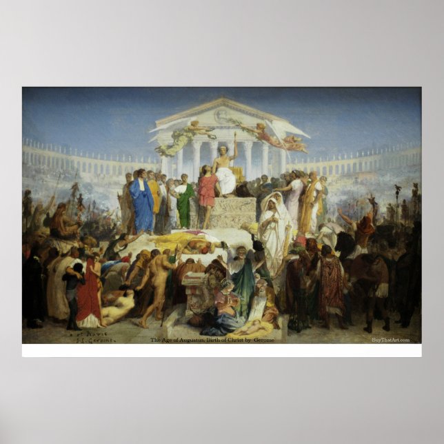 Poster A Idade de Augusto, Nascimento do Cristo por Gerom (Frente)