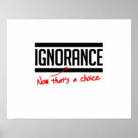 A ignorância é uma escolha
