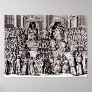 Póster A igreja de Inglaterra contra o papado